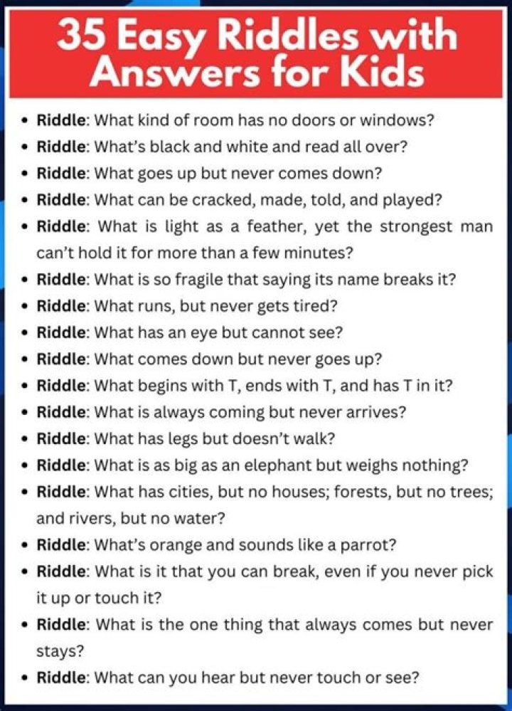 Are there any riddles that are easy for kids to answer?