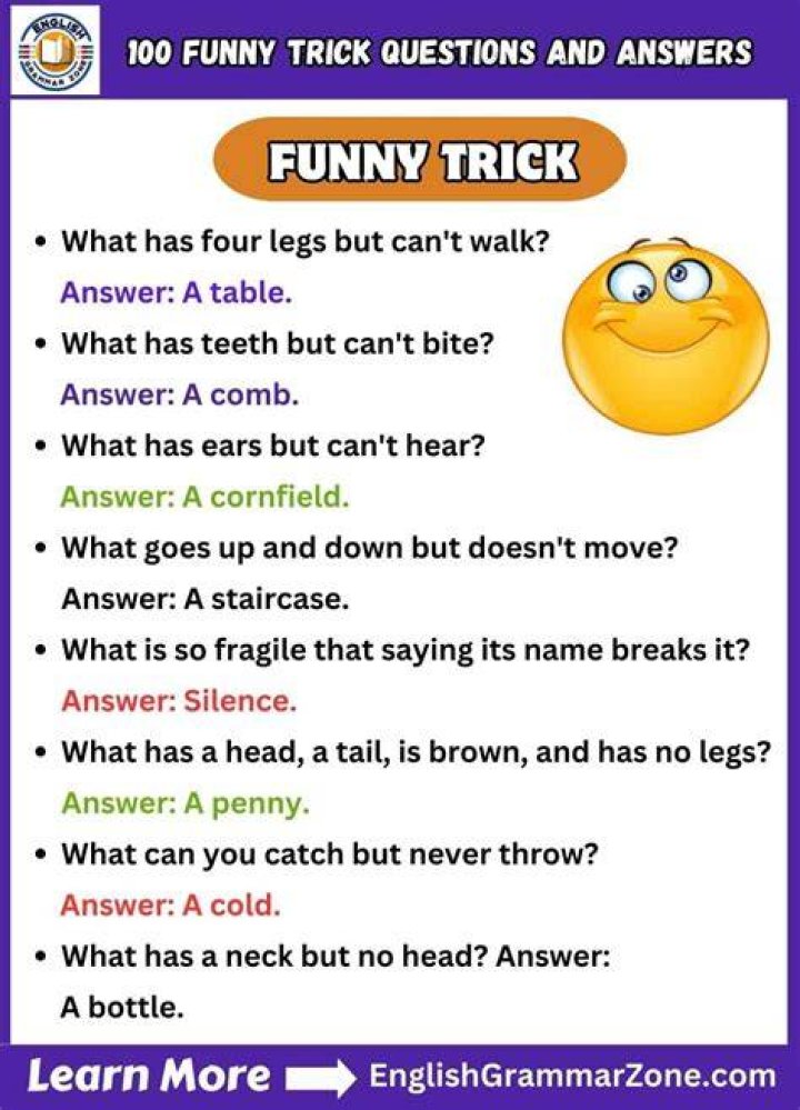 Are there any tricky riddles that have answers?