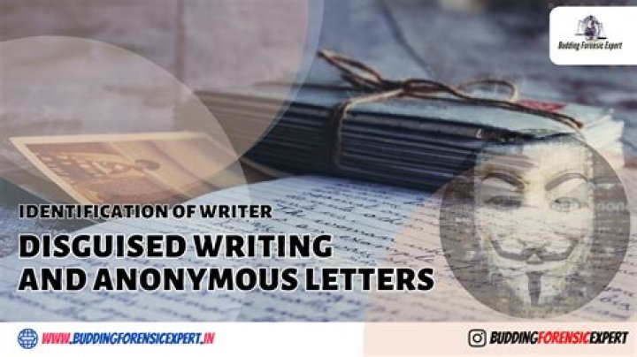 Can anonymous letters be tracked?