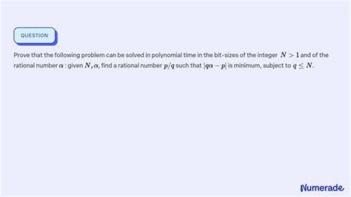 Can be solved in polynomial time?