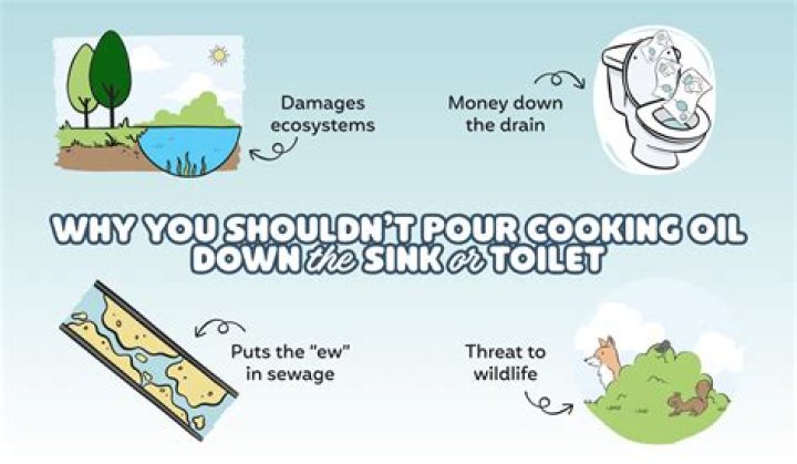 Can I dump vegetable oil down the sink?
