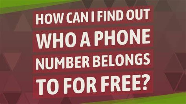 Can I find out who a phone number belongs to?