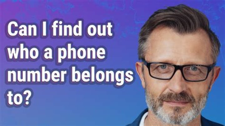 Can I find out who a telephone number belongs to?