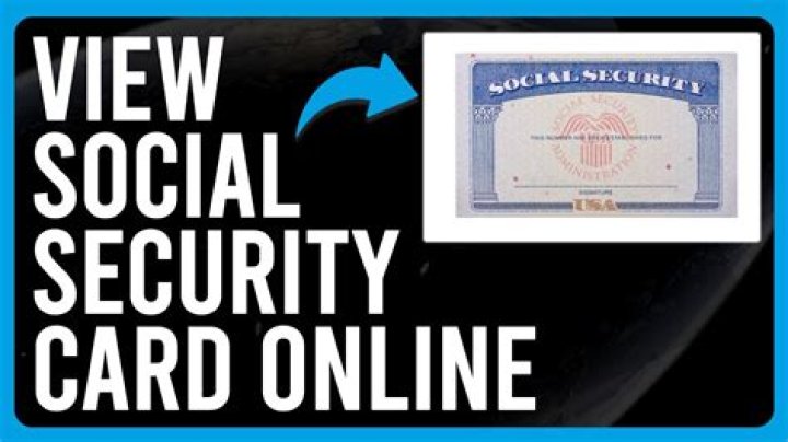 Can I view my Social Security card online?