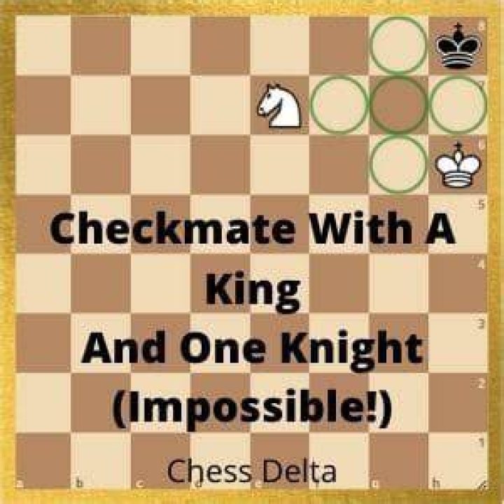 Can you checkmate someone with a knight and a king?