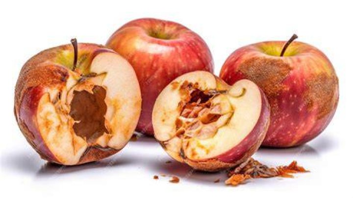 Can you eat a rotting apple?