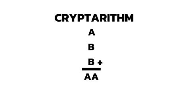 Can you find a solution to a cryptarithm?