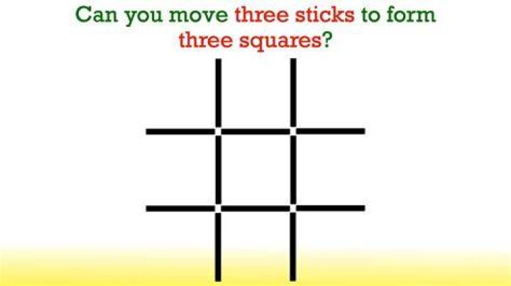 Can you move three toothpicks to make three squares?