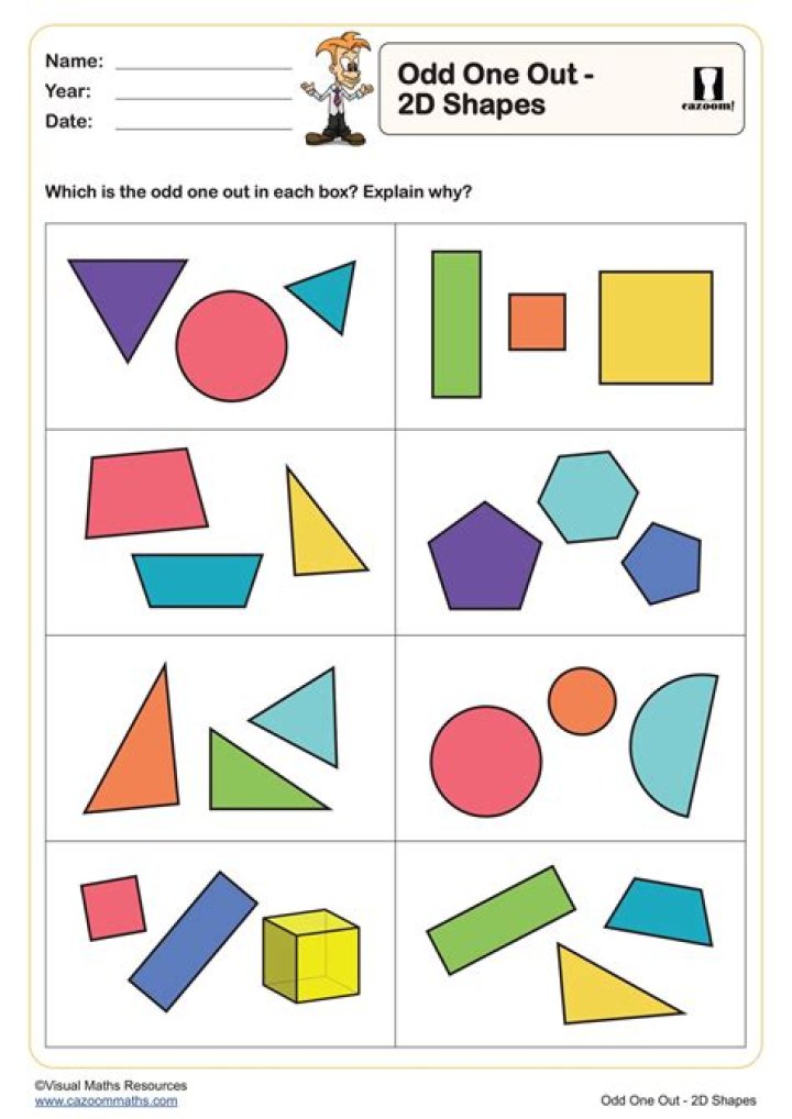 Can you spot the odd one out shape?