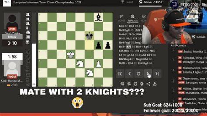 Can you win with a king and two knights?