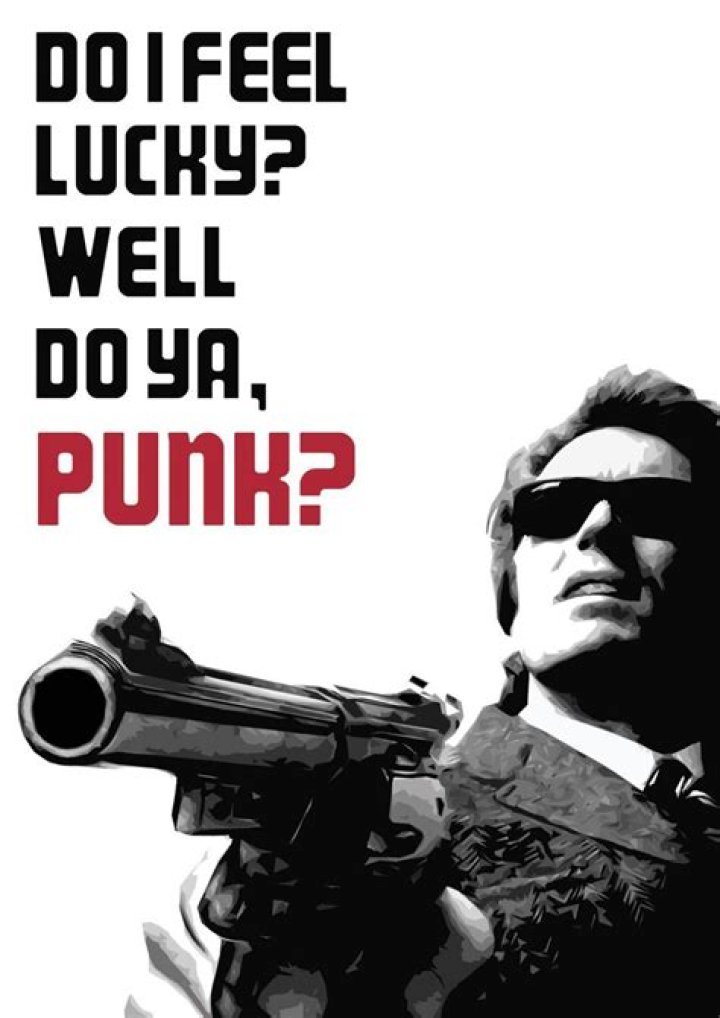 Do I feel lucky Well do ya punk actor?