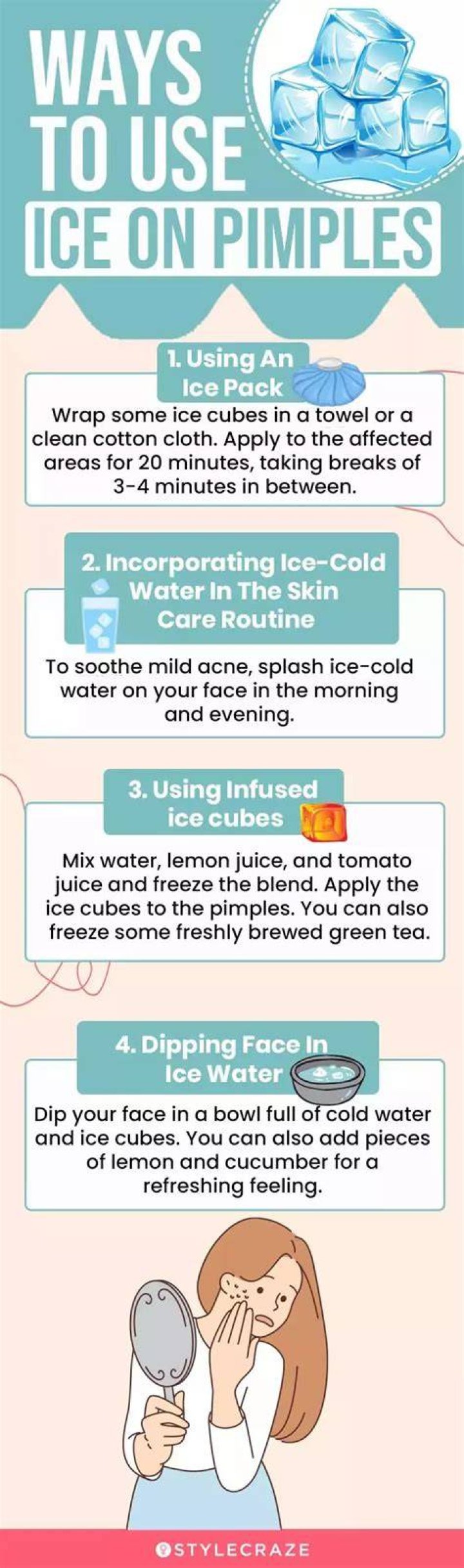 Does ice help pimples overnight?