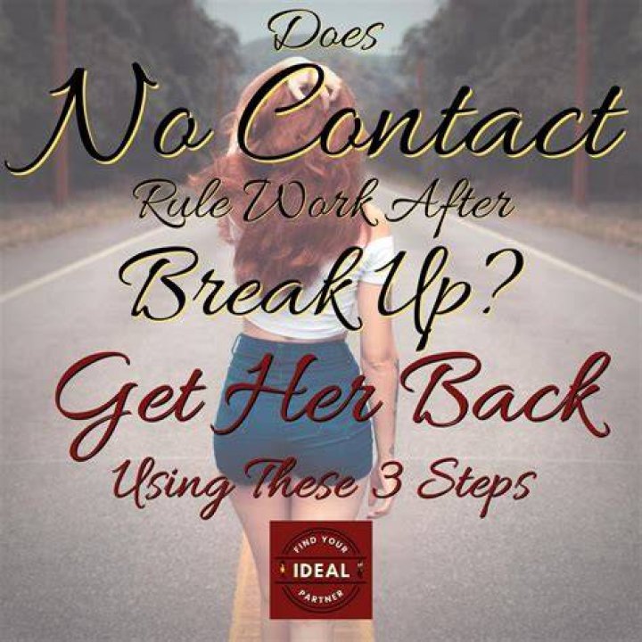 Does no contact rule work after break up?