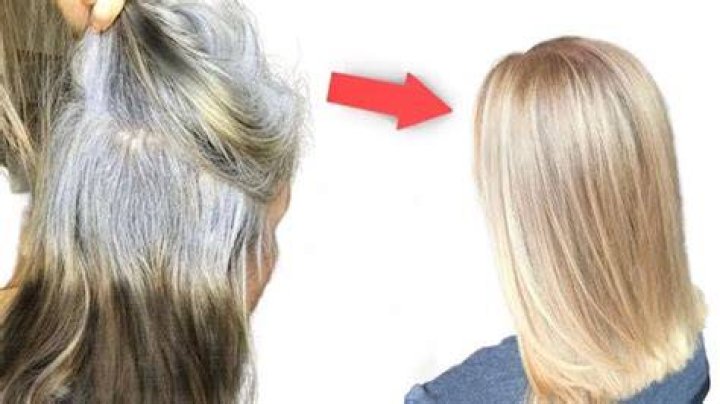 How can I turn my gray hair blonde naturally?