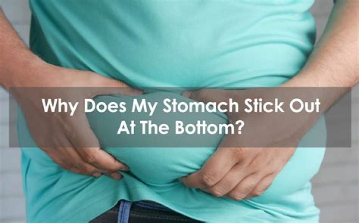 How come when I crunch my stomach sticks out?