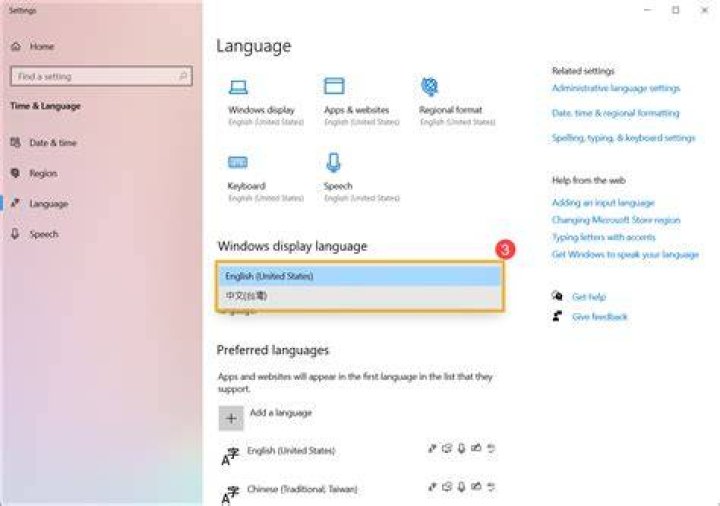 How do I change the language of directions?