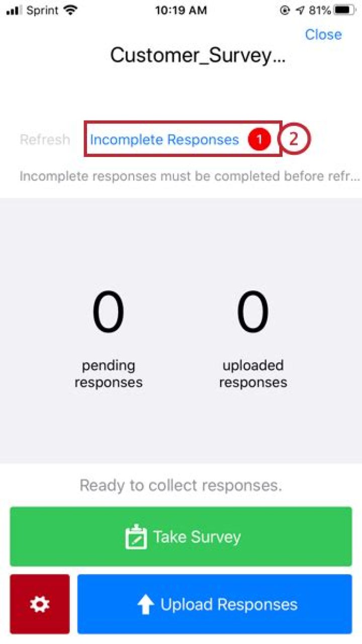 How do I delete an incomplete response on qualtrics?