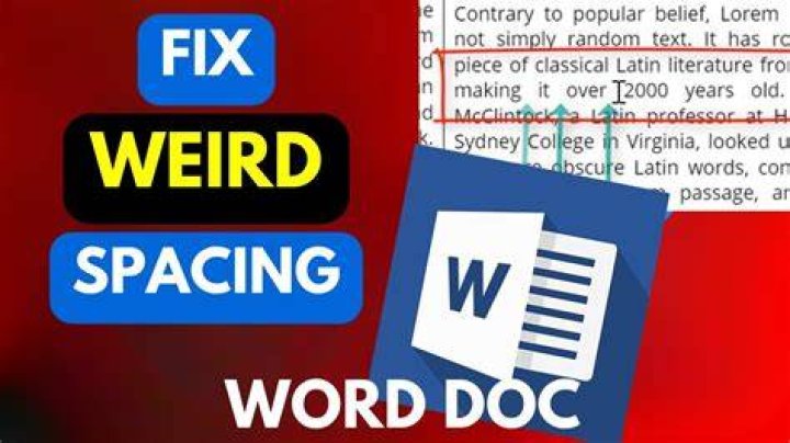 How do I fix weird line spacing in Word?