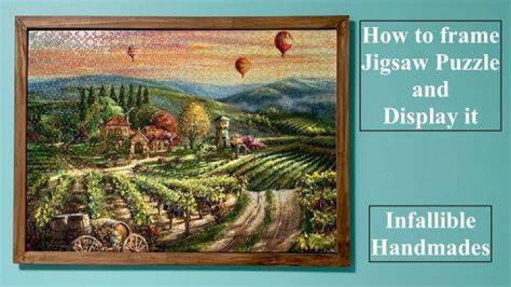 How do I get a completed puzzle framed?