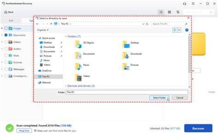 How do I recover my download pictures?