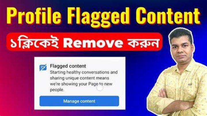 How do I remove flagged from Facebook?