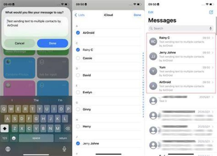 How do I send a message to only administrative group messages?