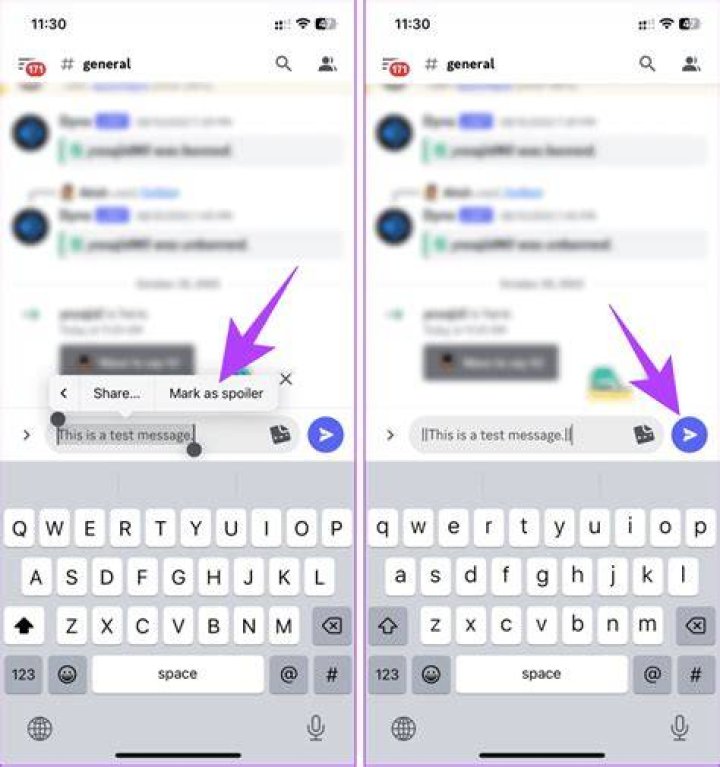 How do you add spoilers to text?