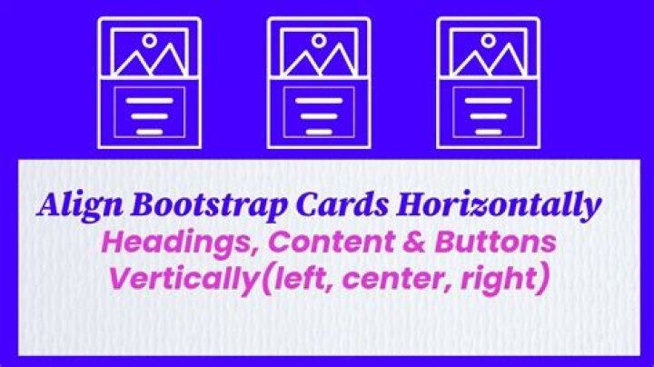 How do you align cards horizontally?