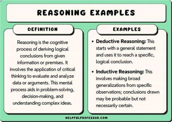 How do you answer a reasoning question?