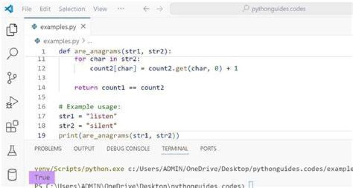 How do you check if a string contains an anagram of another string?