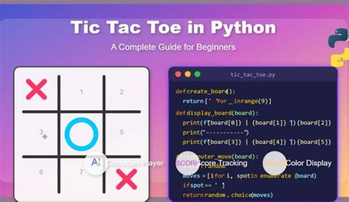 How do you code a simple tic tac toe game?