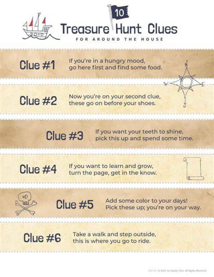 How do you create a treasure hunt?