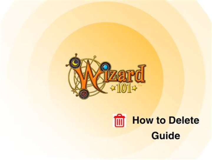 How do you delete your wizard 101 account?