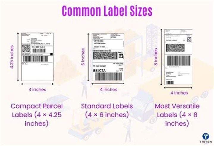 How do you determine a label size?