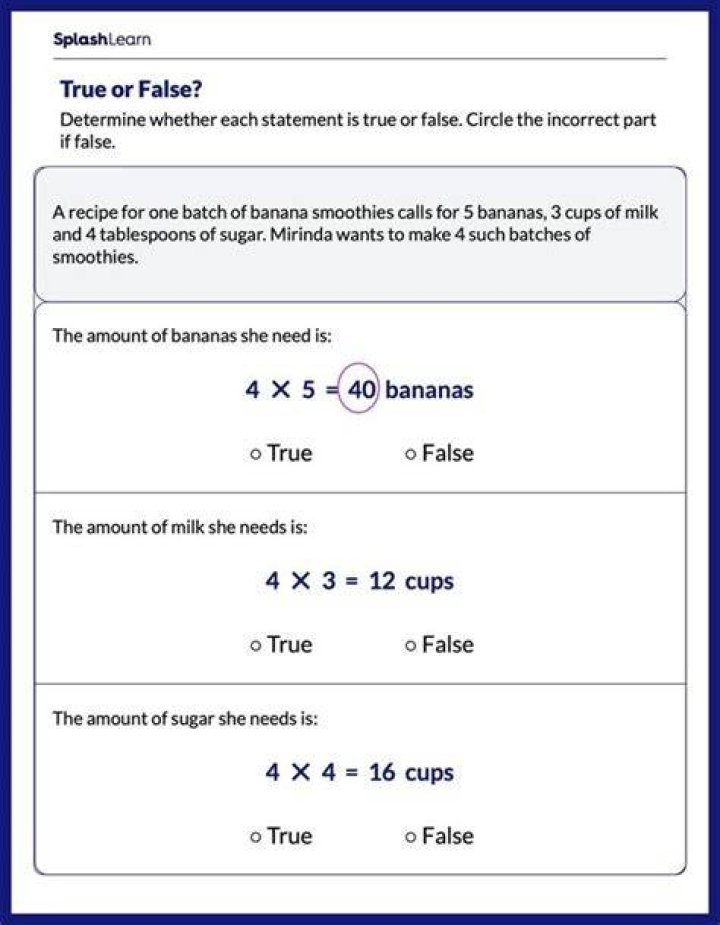 How do you determine if a statement is true or false?