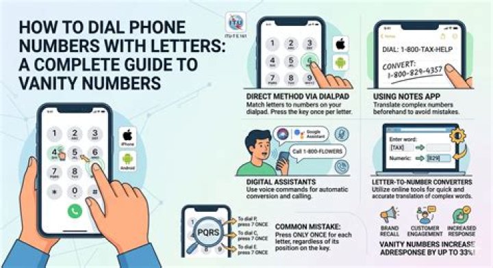 How do you dial a number with letters?
