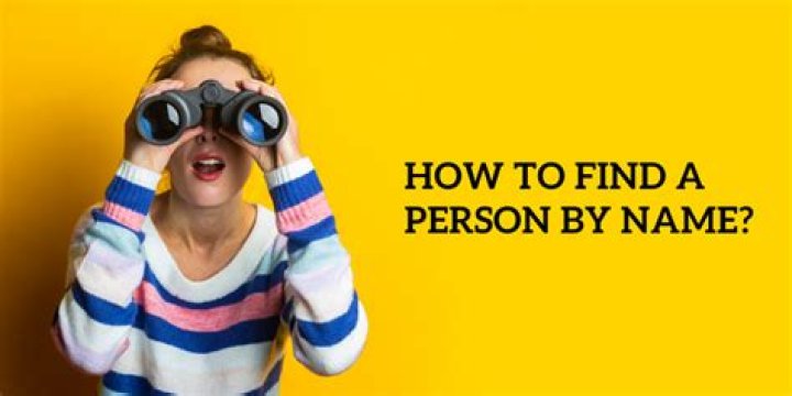 How do you find a person by name?
