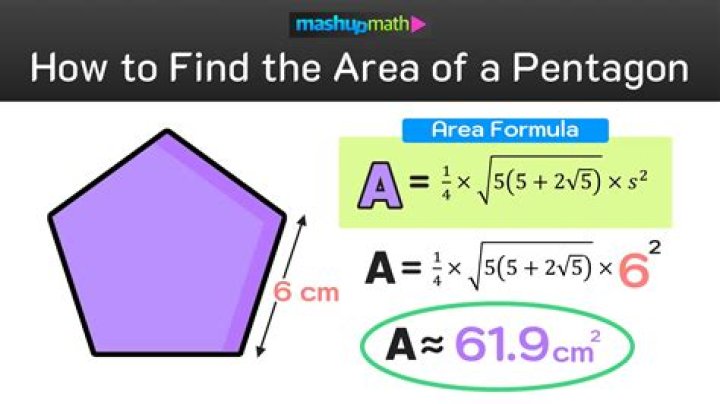 How do you find area of a pentagon?