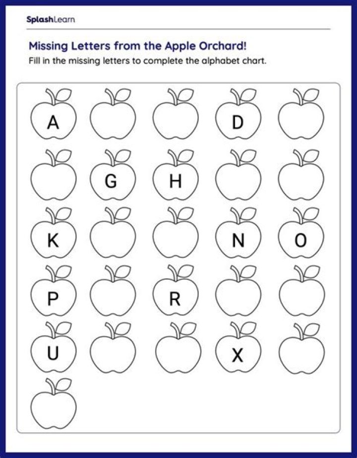 How do you find missing letters in a sequence?