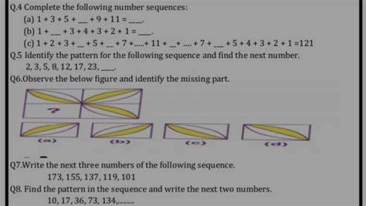 How do you find the next number in a sequence?