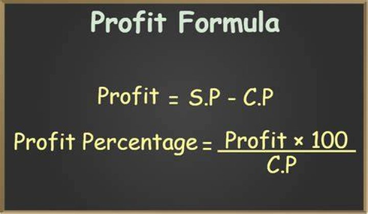 How do you find the profit in math?