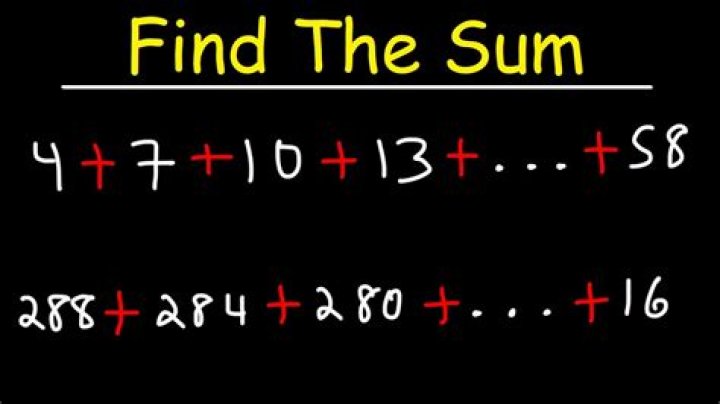 How do you find the sum of two numbers?