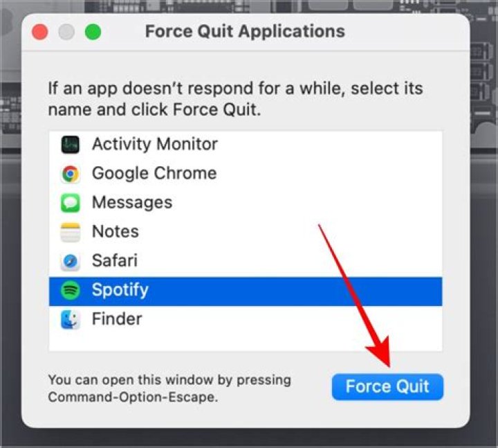 How do you force quit a program on Mac?