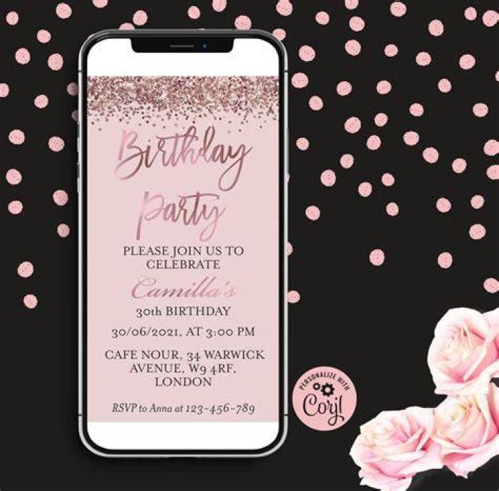 How do you make a birthday invitation online?