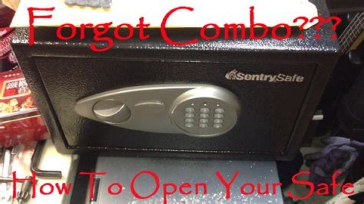 How do you open my safe if I forgot the combination?