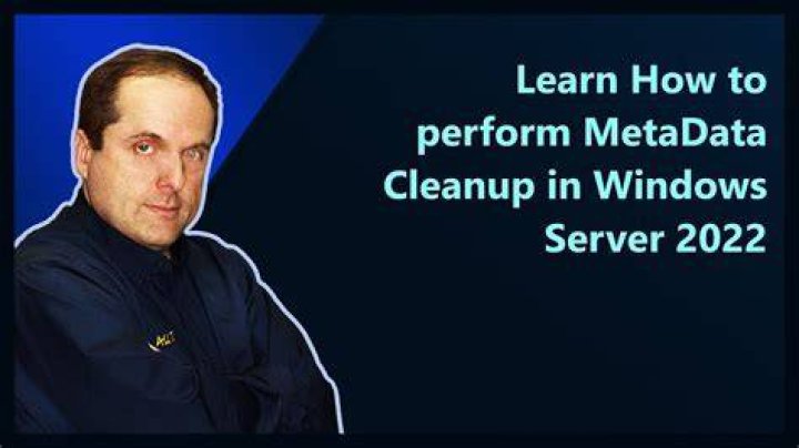 How do you perform metadata cleanup?