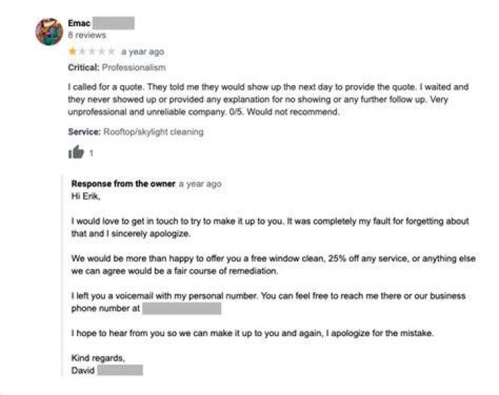 How do you respond to false bad reviews?