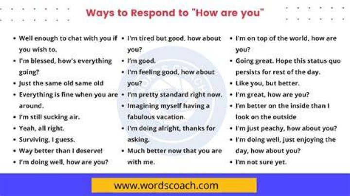 How do you respond to I have a question for you?
