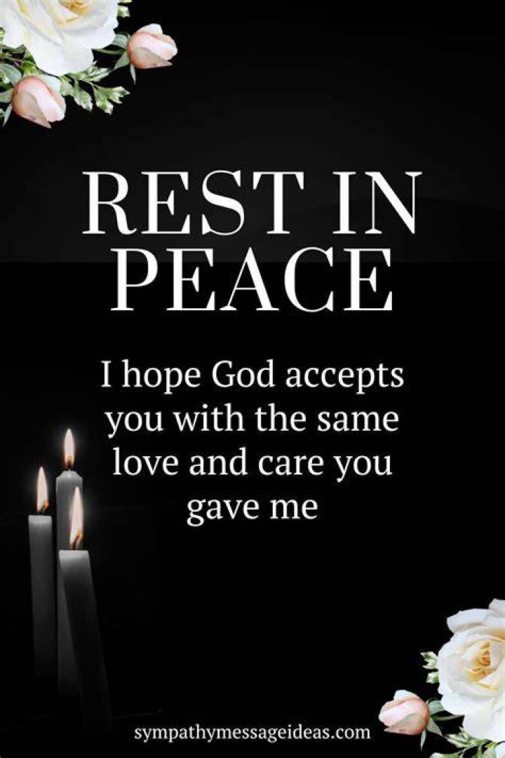 How do you say goodbye in rest in peace?