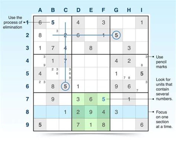 How do you work out a Sudoku puzzle?